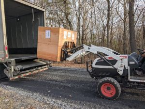 Crated Saw Delivered to Virginia