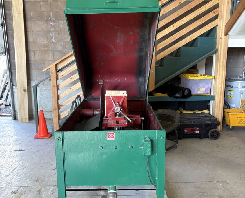 Front View of a Vintage 24" Nelson Lapidary Slab Saw